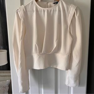 Express Cropped Long Sleeve Blouse